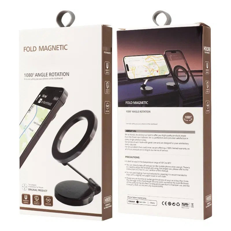 Support Téléphone pour Voiture T-9202 1080° – Noir 4