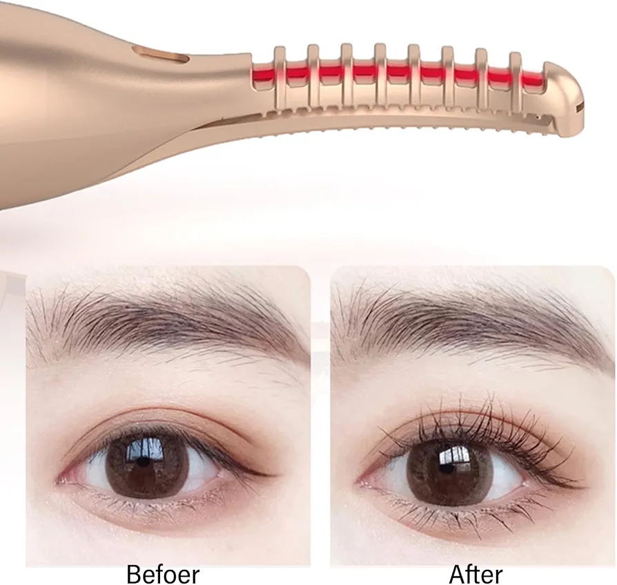 Recourbe-cils électrique 2 en 1 chauffant pour femme - Épilateur précis et façonneur silencieux 5