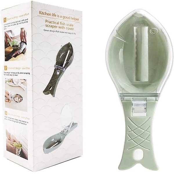 Éplucheur Forme Poisson avec Couvercle Transparent 2