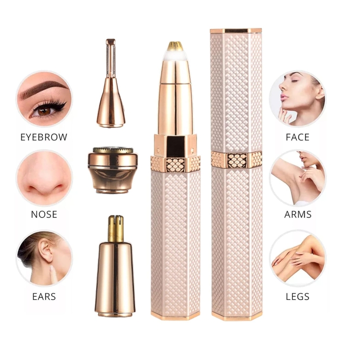 Rasoir Épilateur Rechargeable 4 en 1 – Visage, Sourcils, Oreilles et Corps 4
