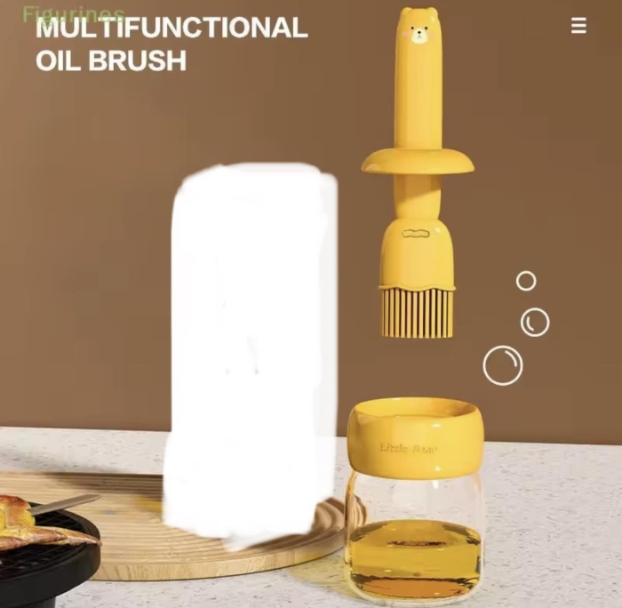 Distributeur D'huile avec Brosse en Silicone 5