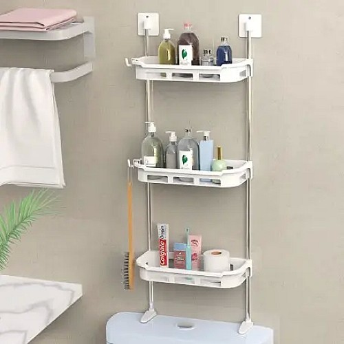 Étagère De Rangement  à 3 Niveaux blanc