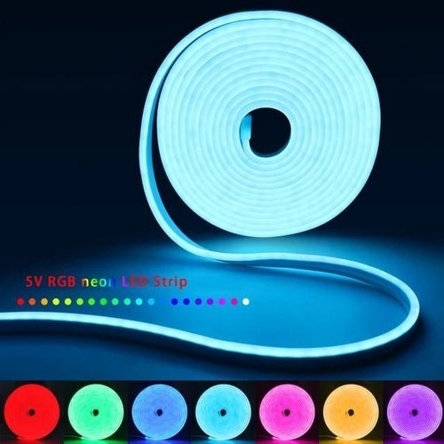 Ruban LED RGB Néon 5M USB Avec Télécommande 4