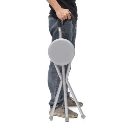 Canne de Marche Pliable avec Tabouret 2