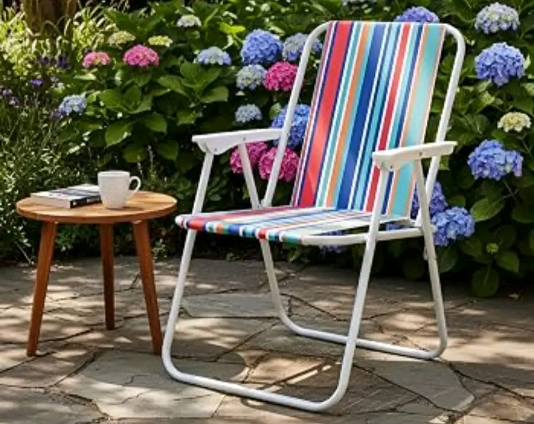 Chaise Pliable avec Accoudoirs