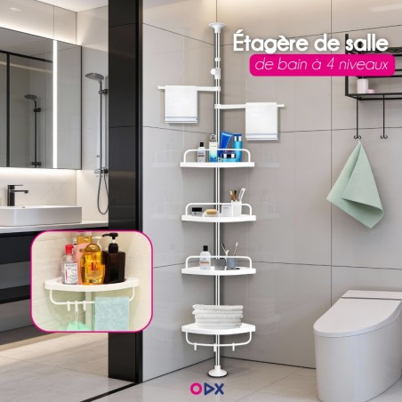 Étagère de salle de bain à 4 niveaux 4