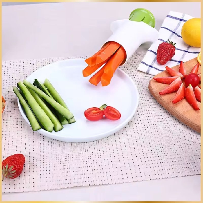 Mini Trancheuse à Légumes Inox – Compacte et Sécurisée 2