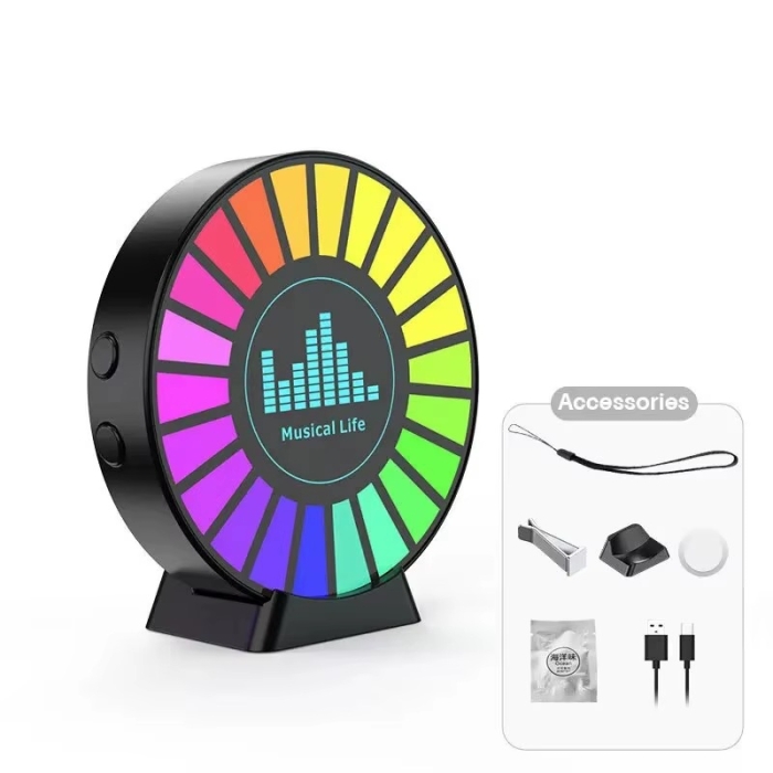 Lampe d'Ambiance RVB à Rythme Musical – LED Colorée avec Prise de Son 2
