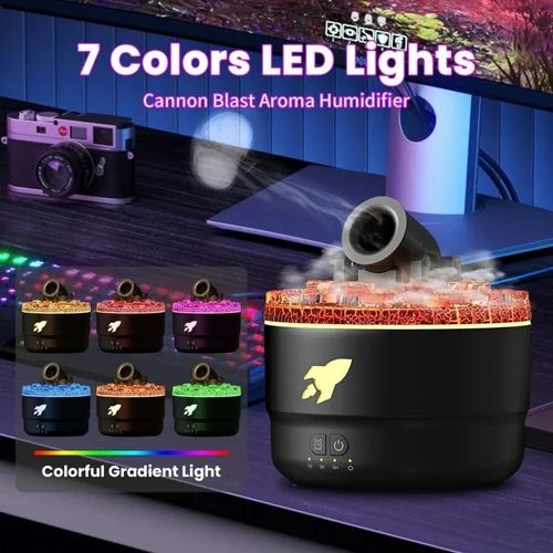 Humidificateur Diffuseur Volcan à Effet Lave 2