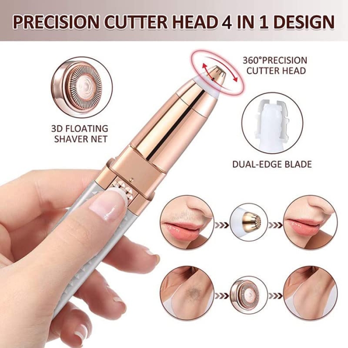 Rasoir Épilateur Rechargeable 4 en 1 – Visage, Sourcils, Oreilles et Corps 3