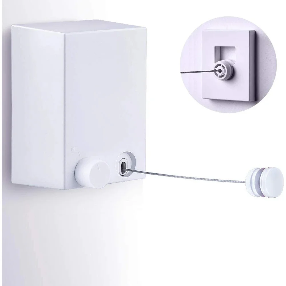 Corde à Linge Rétractable Télescopique 4,2 M 5