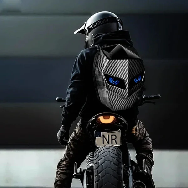 Sac à Dos Moto Connecté Intelligent avec Écran LED 3