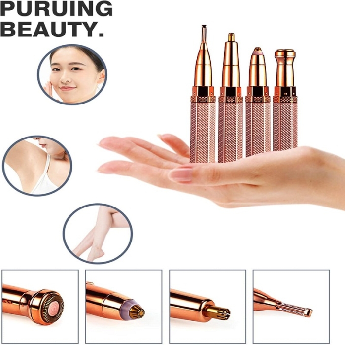 Rasoir Épilateur Rechargeable 4 en 1 – Visage, Sourcils, Oreilles et Corps 2