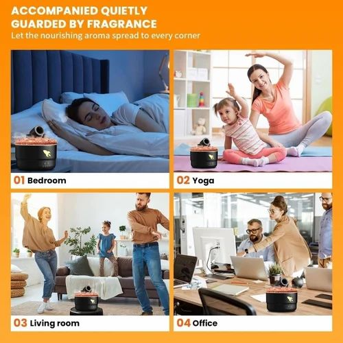 Humidificateur Diffuseur Volcan à Effet Lave 6