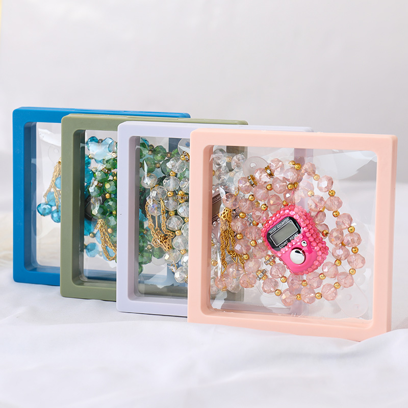 Compte-Doigts Islamique 33 Perles de Cristal avec Boîte, Tasbih Numérique Allah, Cadeau de Mariage ou de l'Aïd, Chapelet Musulman 5