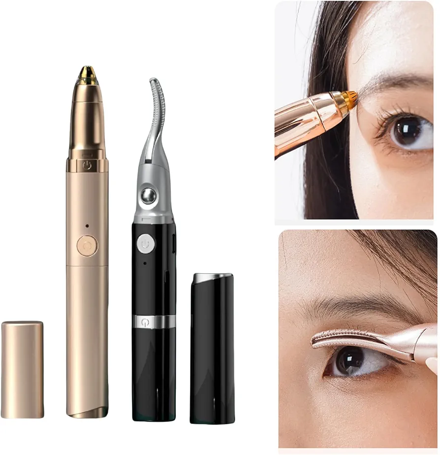 Recourbe-cils électrique 2 en 1 chauffant pour femme - Épilateur précis et façonneur silencieux 7