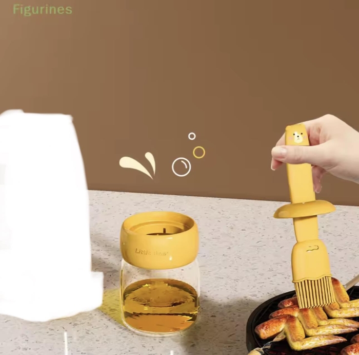 Distributeur D'huile avec Brosse en Silicone 3
