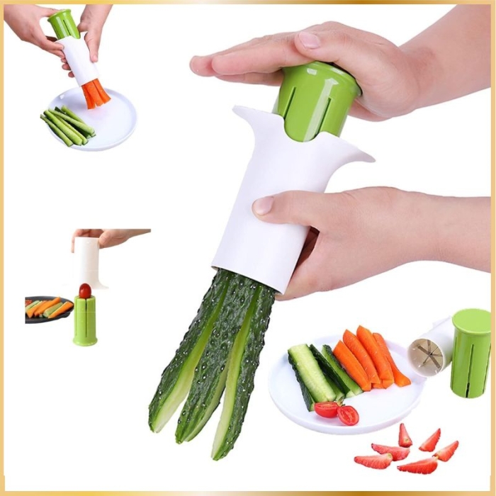 Mini Trancheuse à Légumes Inox – Compacte et Sécurisée 1
