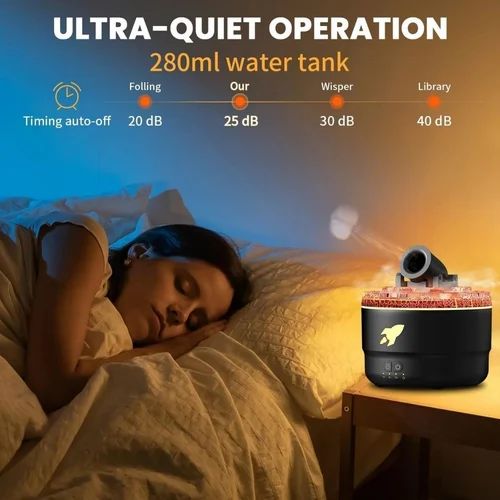 Humidificateur Diffuseur Volcan à Effet Lave 5