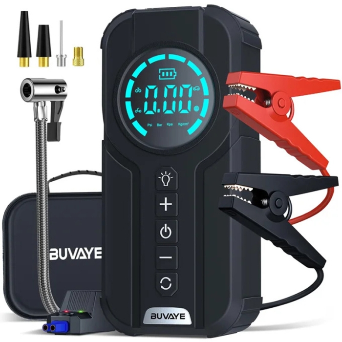 Démarreur De Batterie De Voiture 4 En 1 Avec Pompe à Air Avancée 4