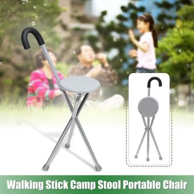 Canne de Marche Pliable avec Tabouret