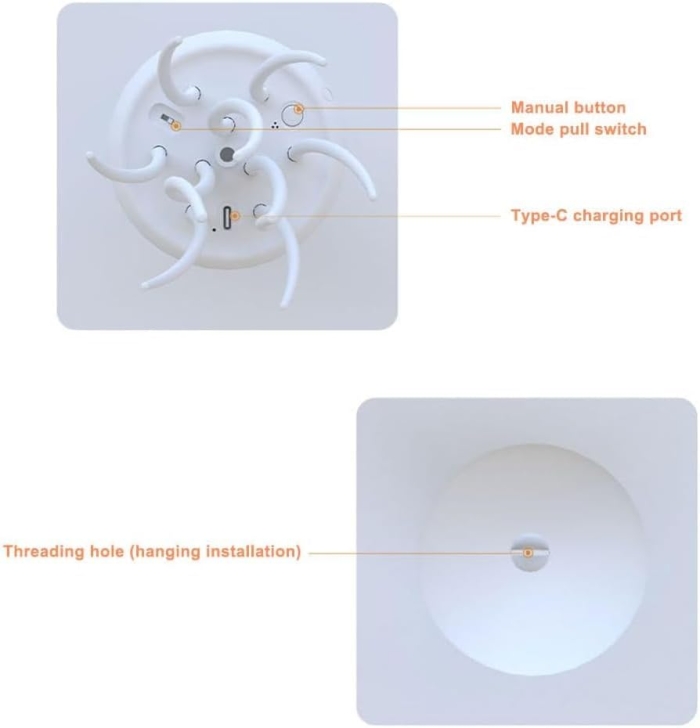 Veilleuse LED Méduse – Rechargeable Avec Pieds Dansants 5