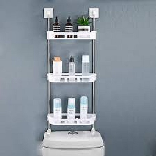 Étagère De Rangement  à 3 Niveaux blanc 2